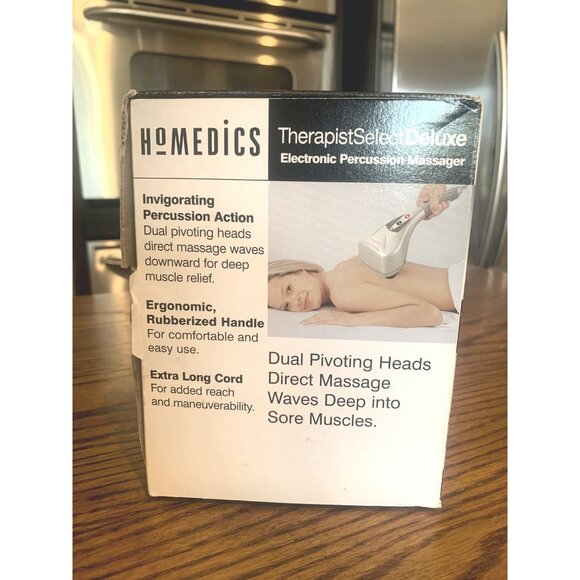 Homedics TherapistSelect Deluxe Electronic Percussion Massager With Heat & Dual - Picture 2 of 6